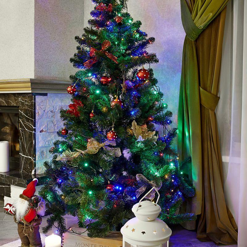 Гирлянда "ТВИНКЛ ЛАЙТ LED" (с контроллером 8 режимов) 20м 160LED 10Вт 220В IP44 мульти. NEON-NIGHT 303-119