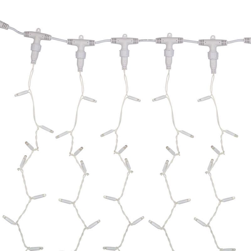 Гирлянда Дождь "ПЛЕЙ-ЛАЙТ" 2х3м 760LED 45Вт 220В IP44 бел.; флешинг бел. провод NEON-NIGHT 235-211