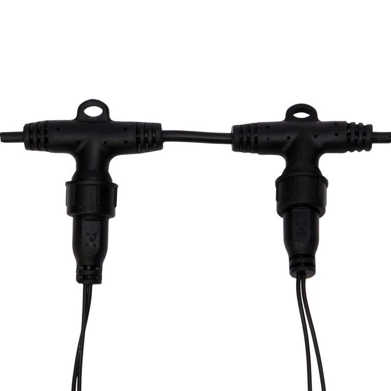 Гирлянда Дождь "ПЛЕЙ-ЛАЙТ" 2х6м бел. черн. провод 220В фиксинг NEON-NIGHT 235-165