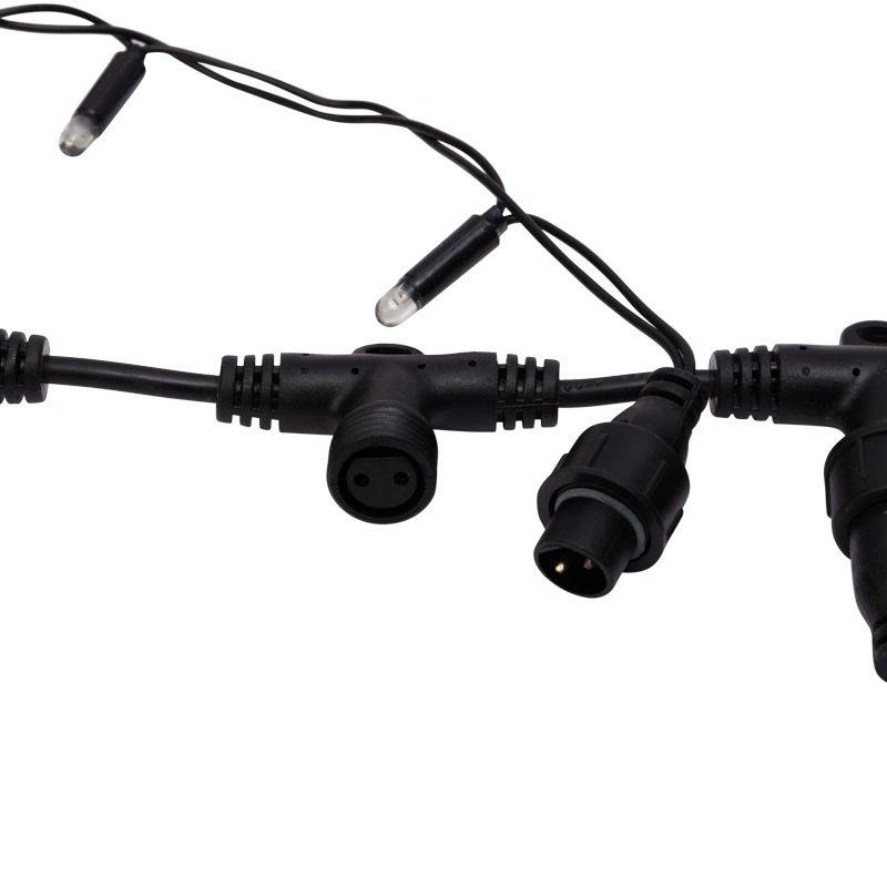 Гирлянда Дождь "ПЛЕЙ-ЛАЙТ" 2х6м бел. черн. провод 220В фиксинг NEON-NIGHT 235-165