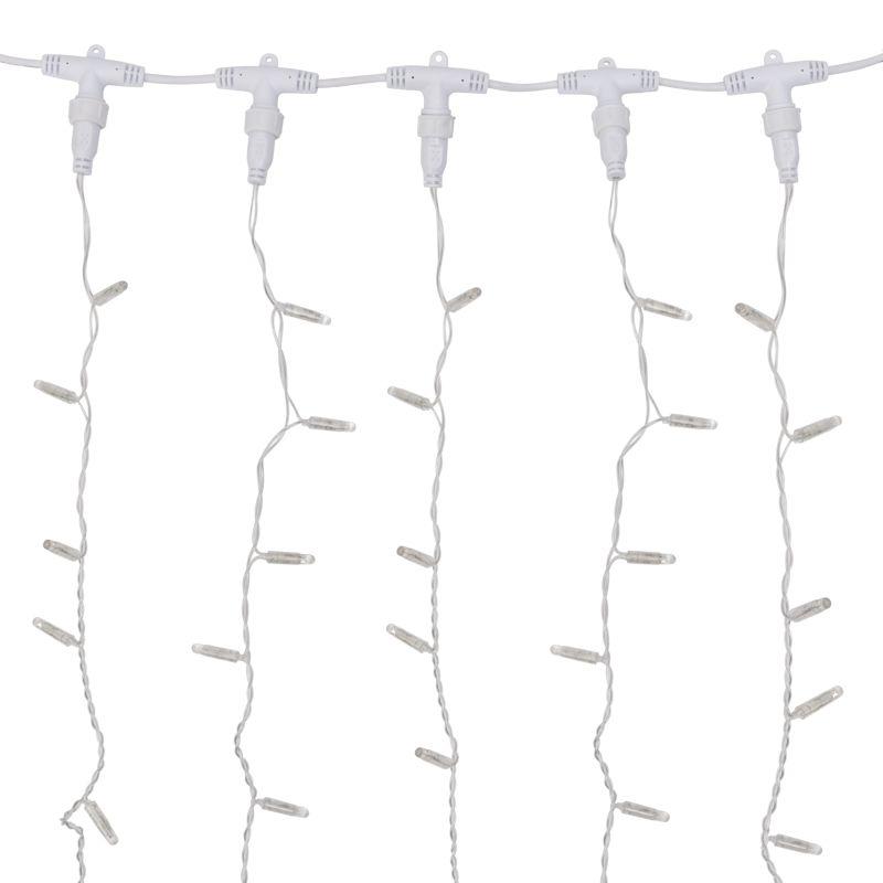 Гирлянда Дождь "ПЛЕЙ-ЛАЙТ" 2х6м бел. силикон. провод 220В фиксинг NEON-NIGHT 235-175