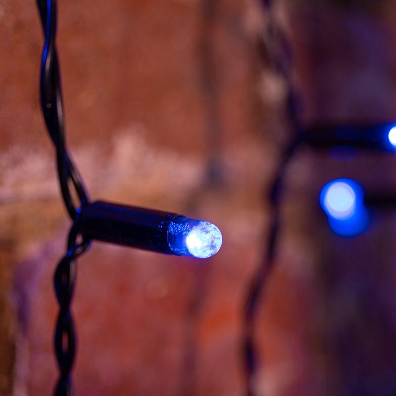 Гирлянда Дождь "ПЛЕЙ-ЛАЙТ" 2х3м 760LED 45Вт 230В IP44 син.; черн. провод NEON-NIGHT 235-143