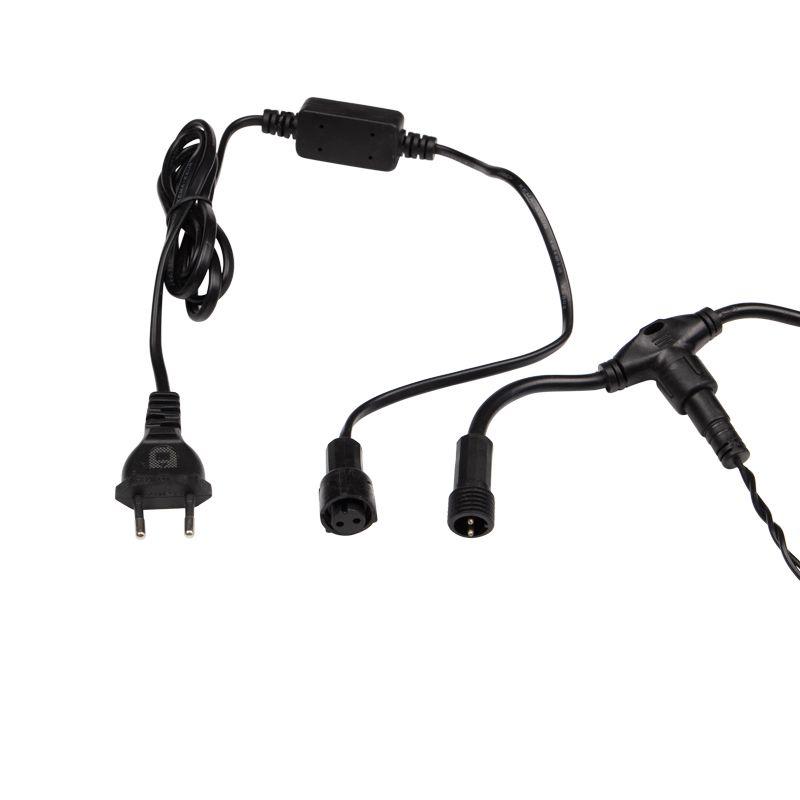 Гирлянда Дождь "ПЛЕЙ-ЛАЙТ" 2х3м 760LED 45Вт 230В IP44 син.; черн. провод NEON-NIGHT 235-143