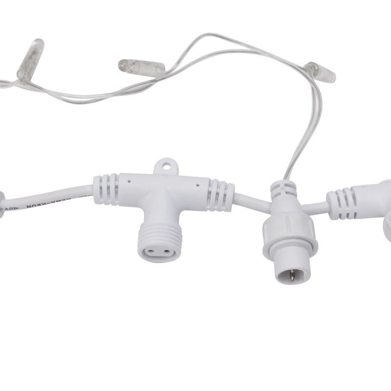 Гирлянда Дождь"ПЛЕЙ-ЛАЙТ" 2х3м 760LED 45Вт 230В IP44 бел.; фиксинг силикон. провод NEON-NIGHT 235-155