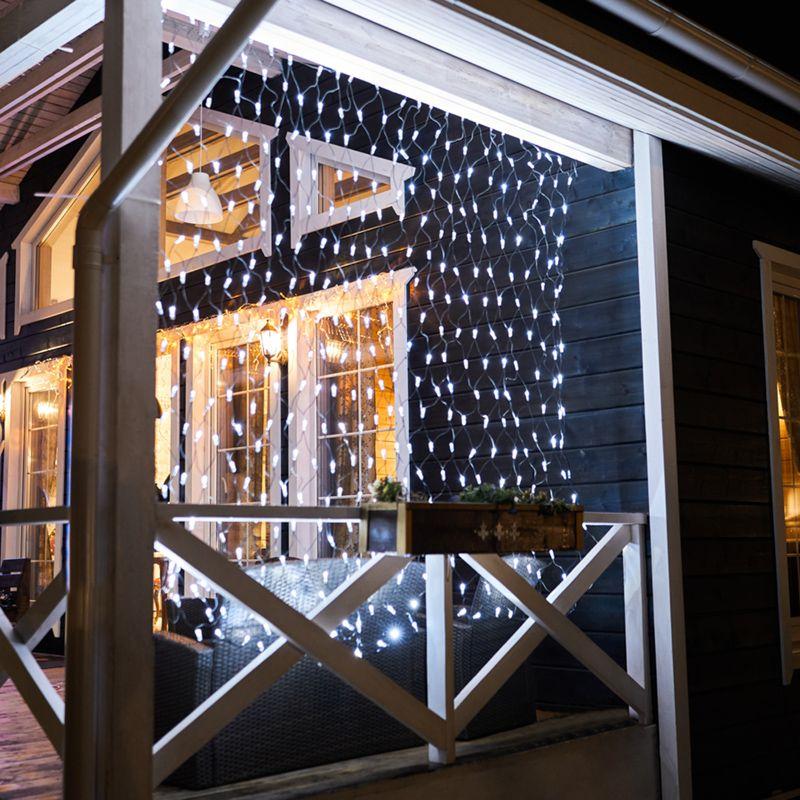 Гирлянда Сеть "НЕТ ЛАЙТ" 2.5мх2.5м 432LED 26Вт 220В IP44 черн. провод; бел. NEON-NIGHT 215-031