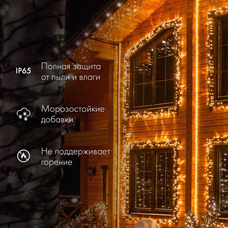 Шнур светодиодный Дюралайт чейзинг круглый 13мм зел. 2.4Вт/м 220В IP54 (уп.100 м) NEON-NIGHT 121-324