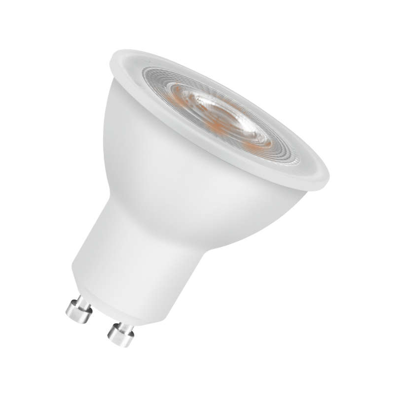 Лампа светодиодная LED STAR PAR16 4W/830 (замена 50Вт) 4Вт 3000К тепл. бел. GU10 370лм 220-240В прозр. пласт. OSRAM 4058075134843