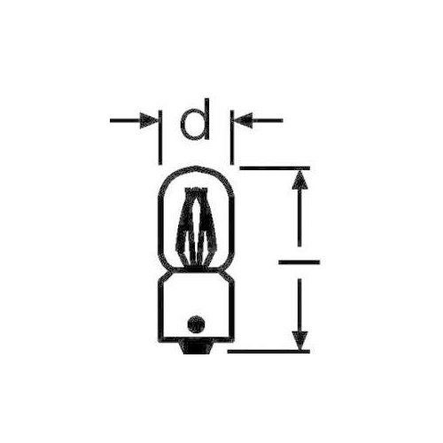 Лампа автомобильная 3893-02B 4W BA9s 12V (блист.2шт) OSRAM 4050300647609