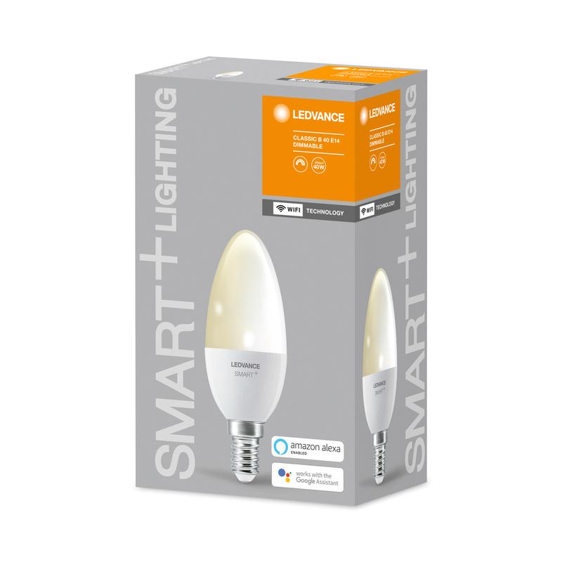 Лампа светодиодная SMART+ WiFi Candle Dimmable 40 5Вт/2700К E14 LEDVANCE 4058075485532