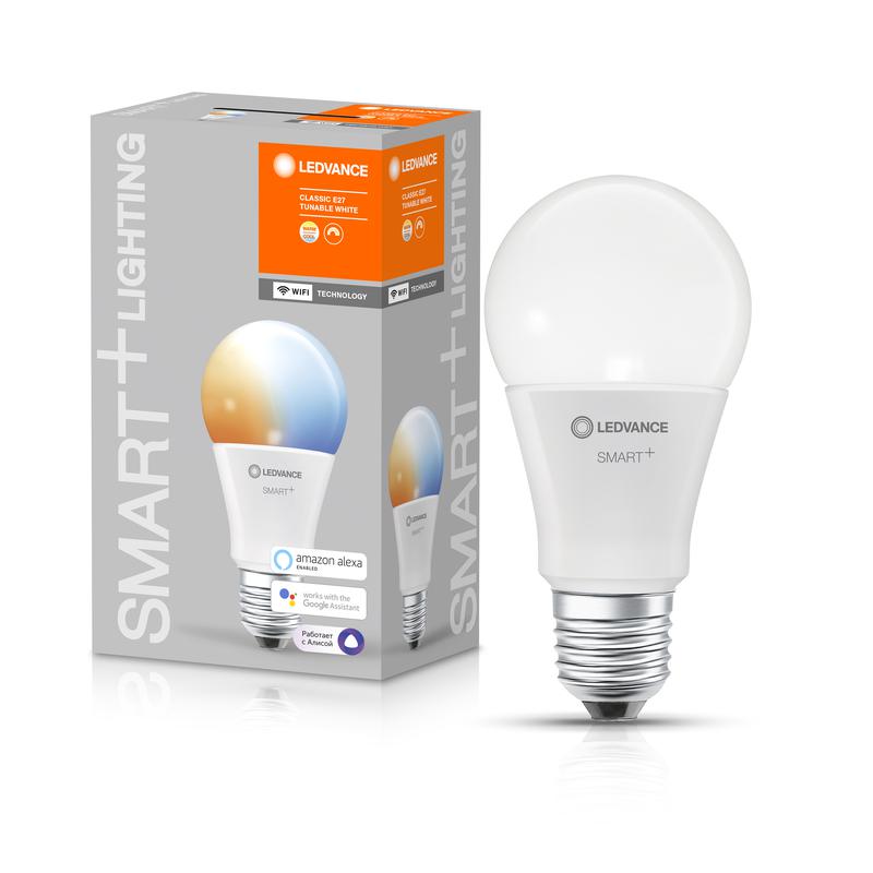 Лампа светодиодная SMART+ WiFi Classic Tunable White 75 9.5Вт/2700-6500К E27 LEDVANCE 4058075485433