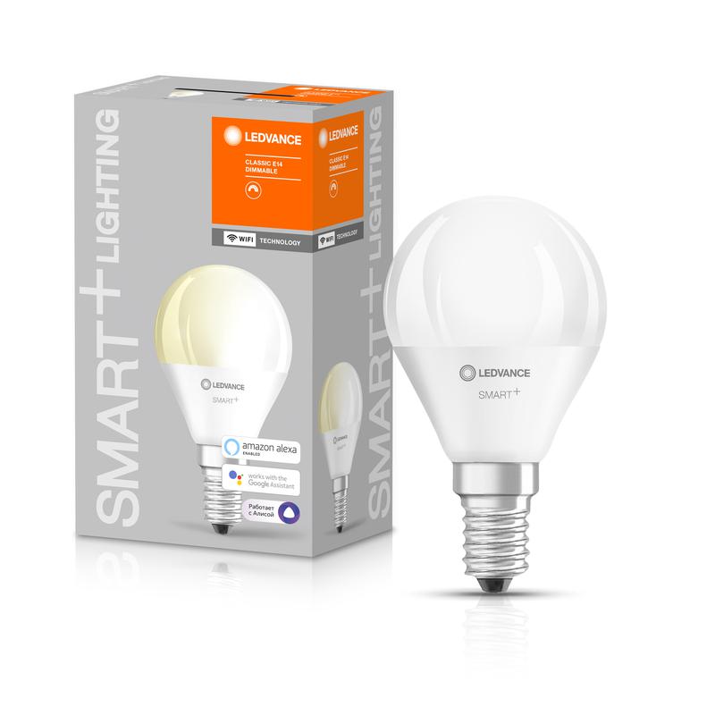 Лампа светодиодная SMART+ WiFi Mini Bulb Dimmable 40 5Вт/2700К E14 LEDVANCE 4058075485594