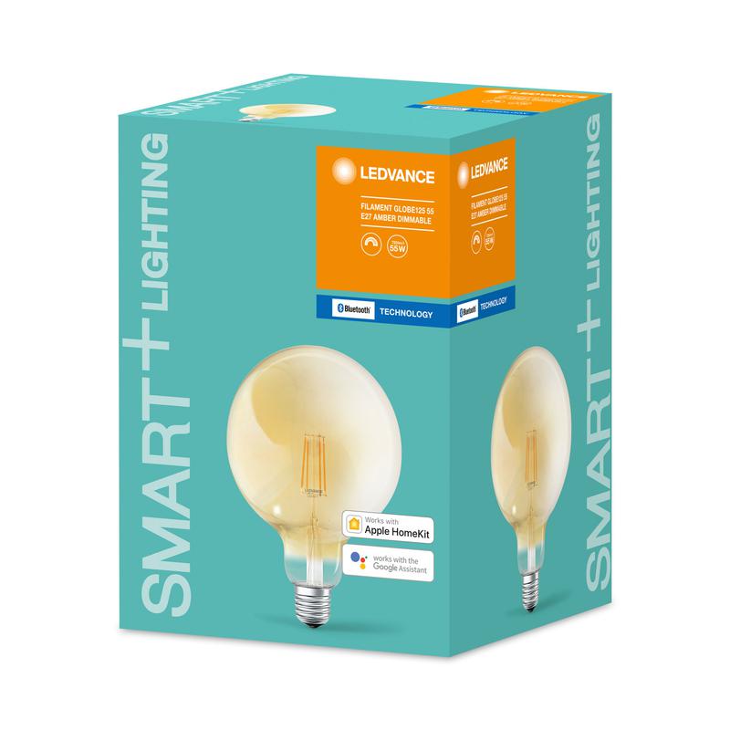 Лампа светодиодная SMART+ Filament Globe Dimmable 55 6Вт/2400К E27 LEDVANCE 4058075208599