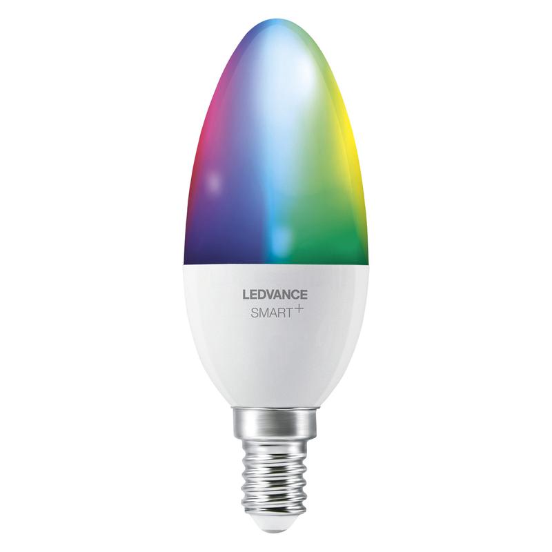 Лампа светодиодная SMART+ WiFi Candle Multicolour 5Вт (замена 40Вт) 2700…6500К E14 (уп.3шт) LEDVANCE 4058075485938