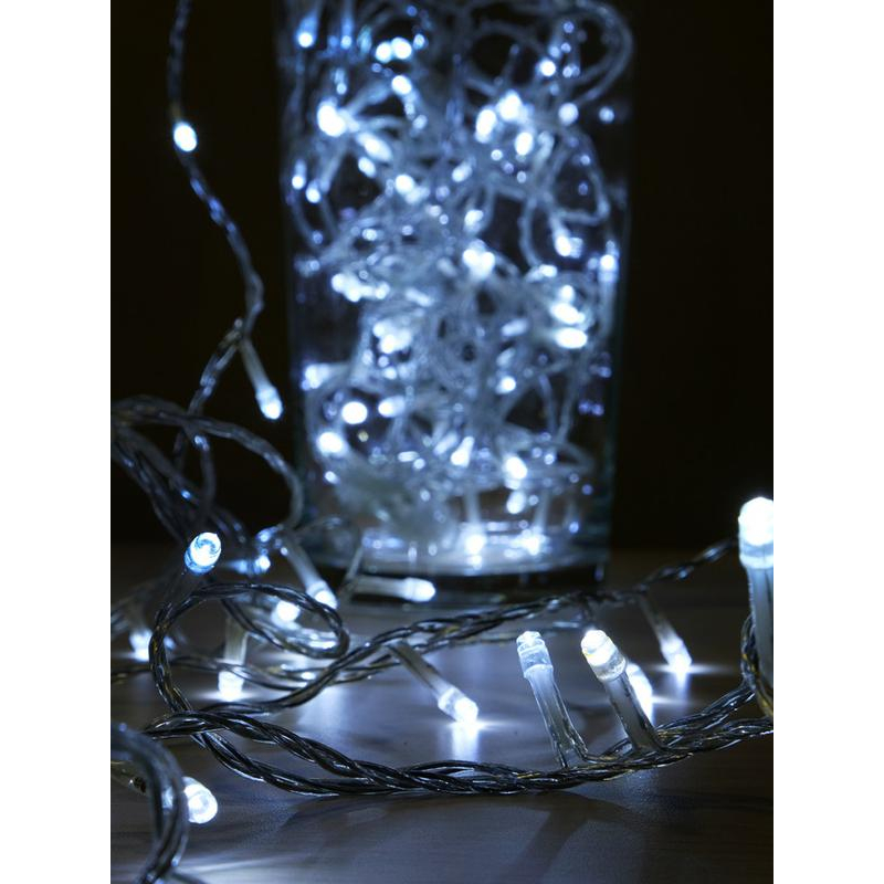 Гирлянда светодиодная LD120-W-E 120 с доп. подключ. до 20 доп. модулей 12м бел. SHLights 4607144111676