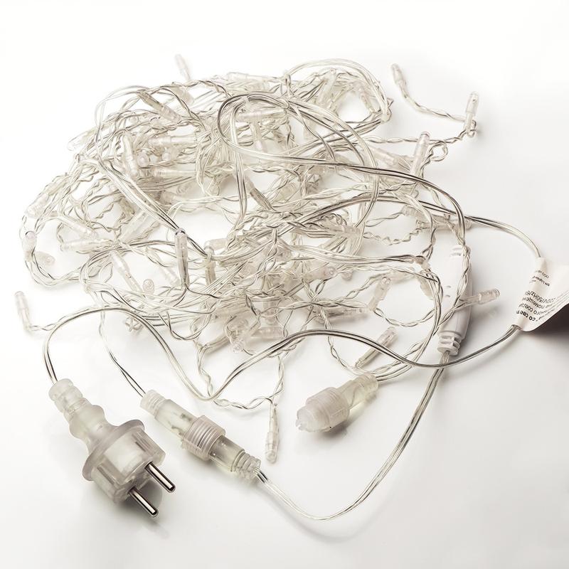 Гирлянда "Бахрома" OIC100LSE-B-T-I4-F 100LED B уличная IP44 мигающая син. SHLights 4690601034991