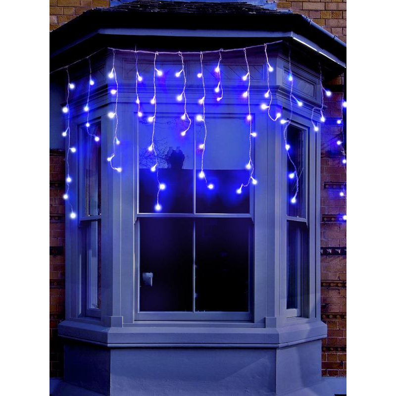 Гирлянда "Бахрома" OIC100LSE-B-T-I4 100LED 2м син. SHlights 4610003324940