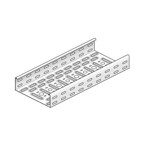 Лоток листовой перфорированный 50х60 L3000 сталь 1мм "V" KBS60.050.100