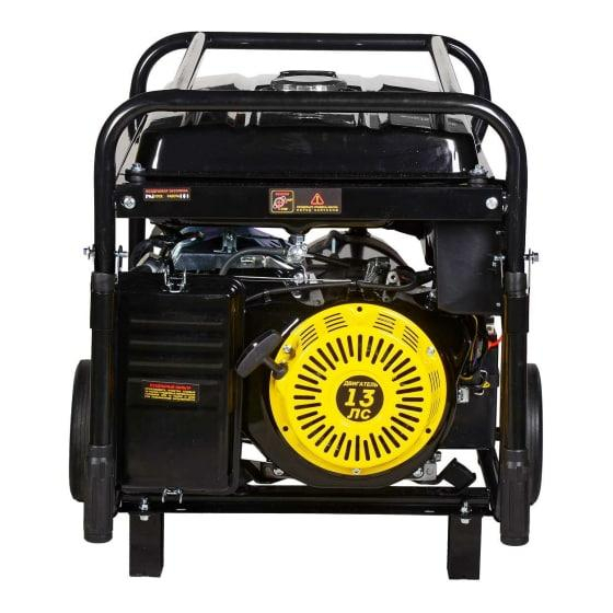 Бензогенератор DY6500LX 1ф 5000Вт ручной стартер с колесами с аккумулятором HUTER 64/1/15