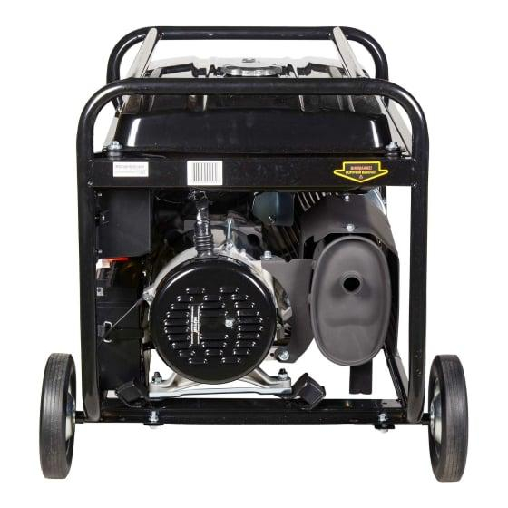 Бензогенератор DY6500LX 1ф 5000Вт ручной стартер с колесами с аккумулятором HUTER 64/1/15