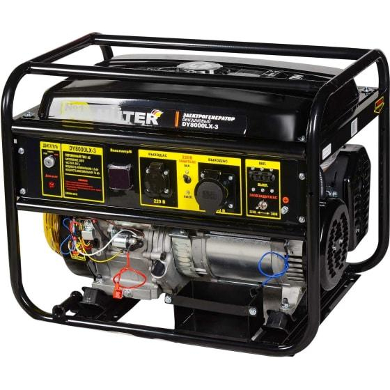 Бензогенератор DY8000LX-3 3ф 7000Вт электростартер Huter 64/1/28