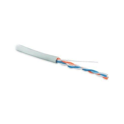 Витая пара UTP U/UTP категория 5е 2 пары 24 AWG серый PVC (500м) (42053)