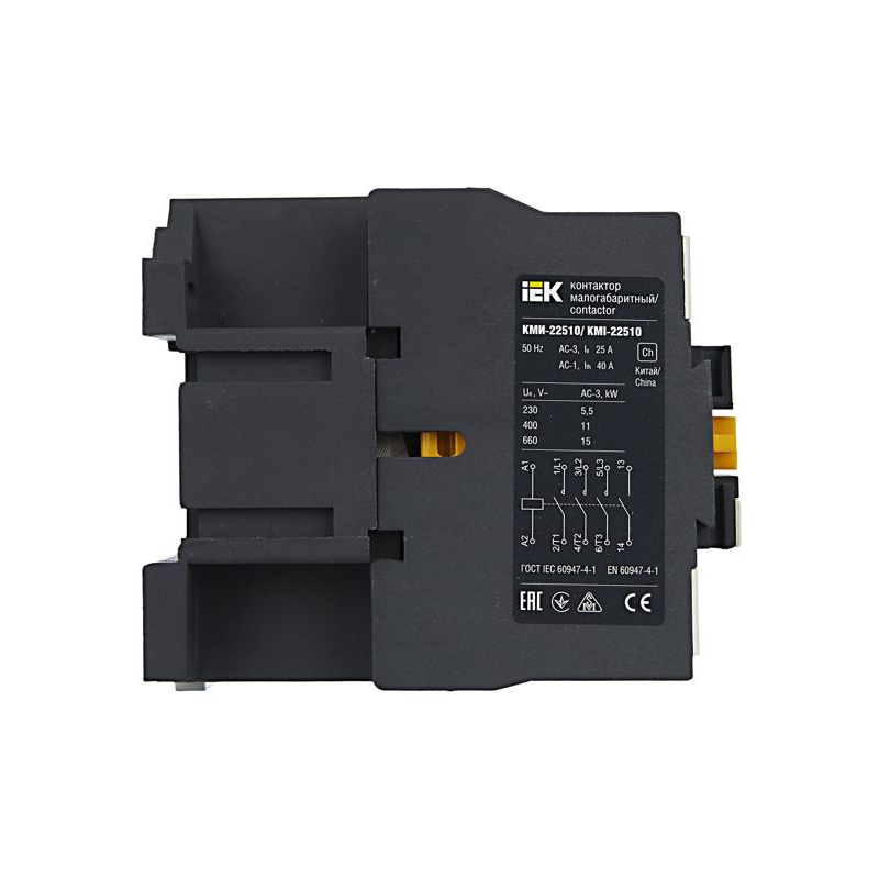 Контактор КМИ-22510 25А 24В/АС3 1NO IEK