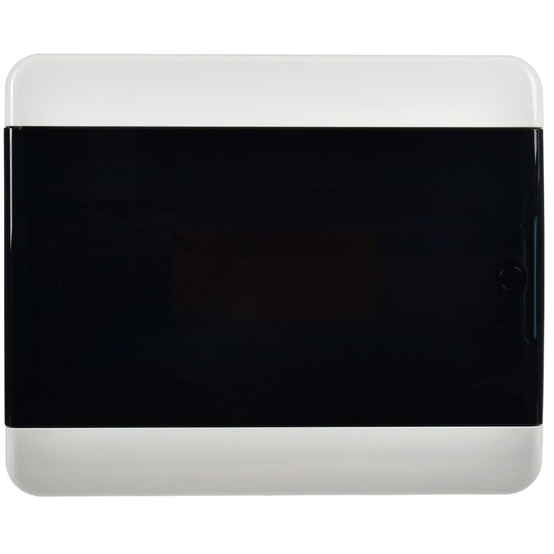 TEKFOR Корпус пластиковый ЩРН-П-12 IP41 черная прозрачная дверь IEK