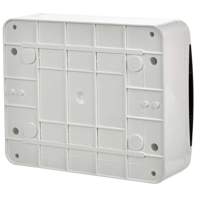 TEKFOR Корпус пластиковый ЩРН-П-12 IP41 черная прозрачная дверь IEK