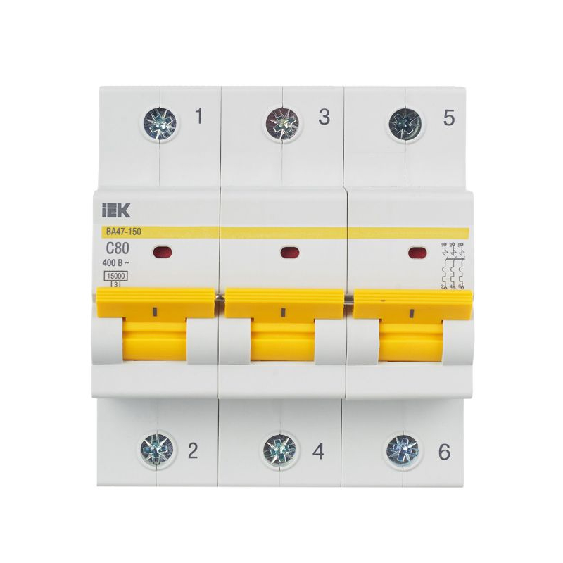 KARAT Автоматический выключатель ВА47-150 3P C 80А 15кА IEK