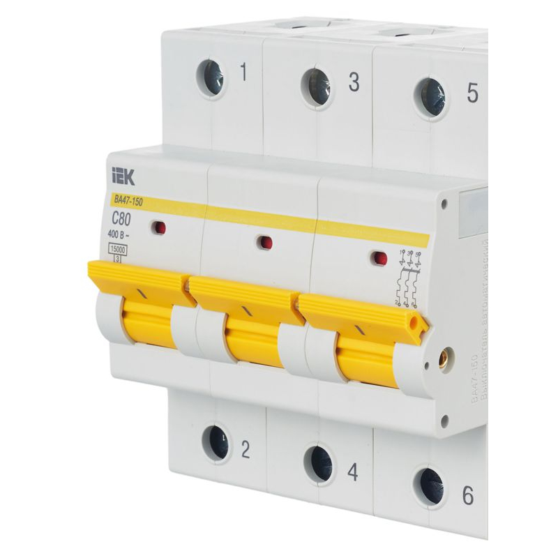 KARAT Автоматический выключатель ВА47-150 3P C 80А 15кА IEK