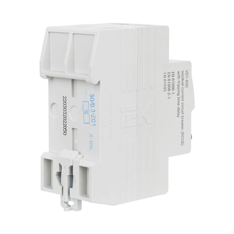 Выключатель дифференциальный (УЗО) ВД1-63S 2Р 50А 300мА IEK