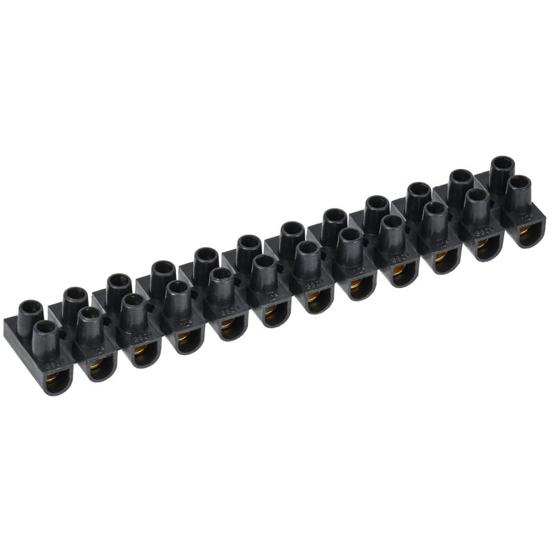 Зажим винтовой ЗВИ-15 н/г 4,0-10мм2 (2шт/блистер) черные IEK