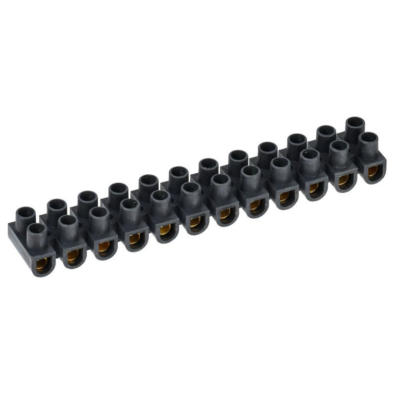 Зажим винтовой ЗВИ-20 н/г 4-10мм2 (2шт/блистер) черные IEK