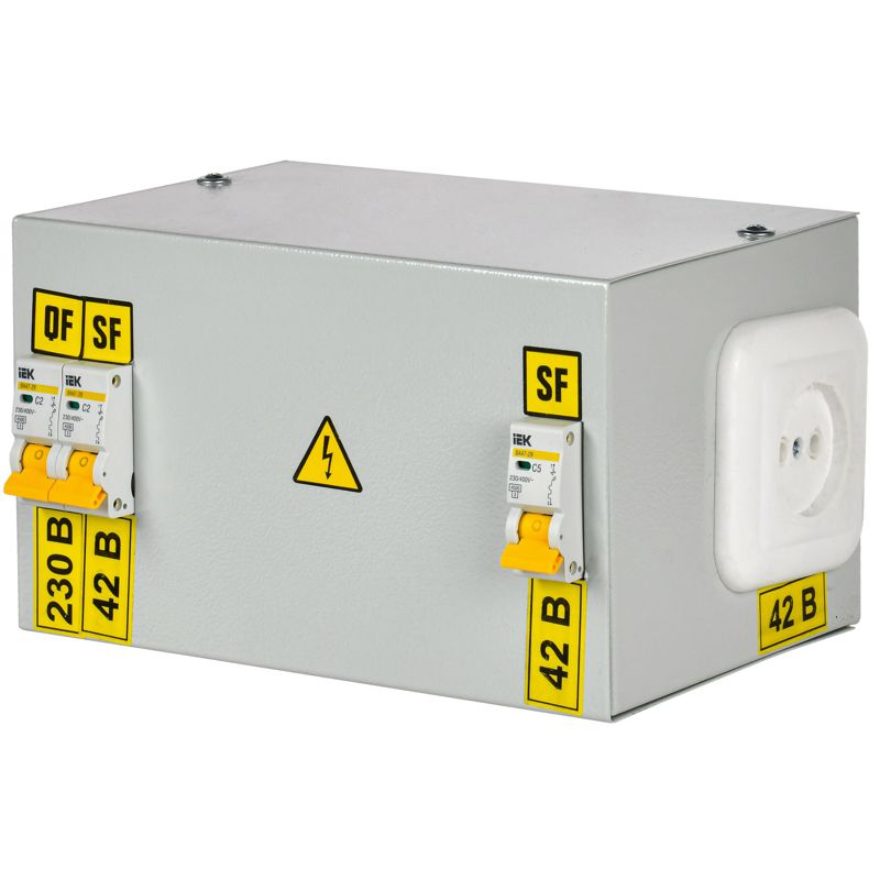 Ящик с понижающим трансформатором ЯТП-0,25 230/42-3 36 УХЛ4 IP30 IEK