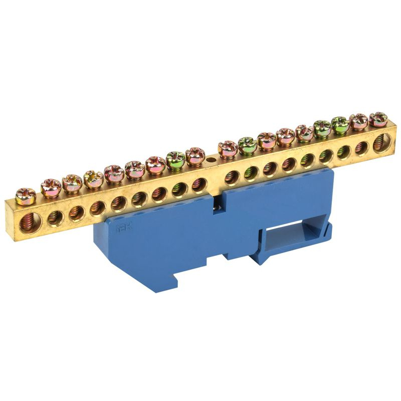 Шина N ноль на DIN-изол ШНИ-8х12-18-Д-С IEK