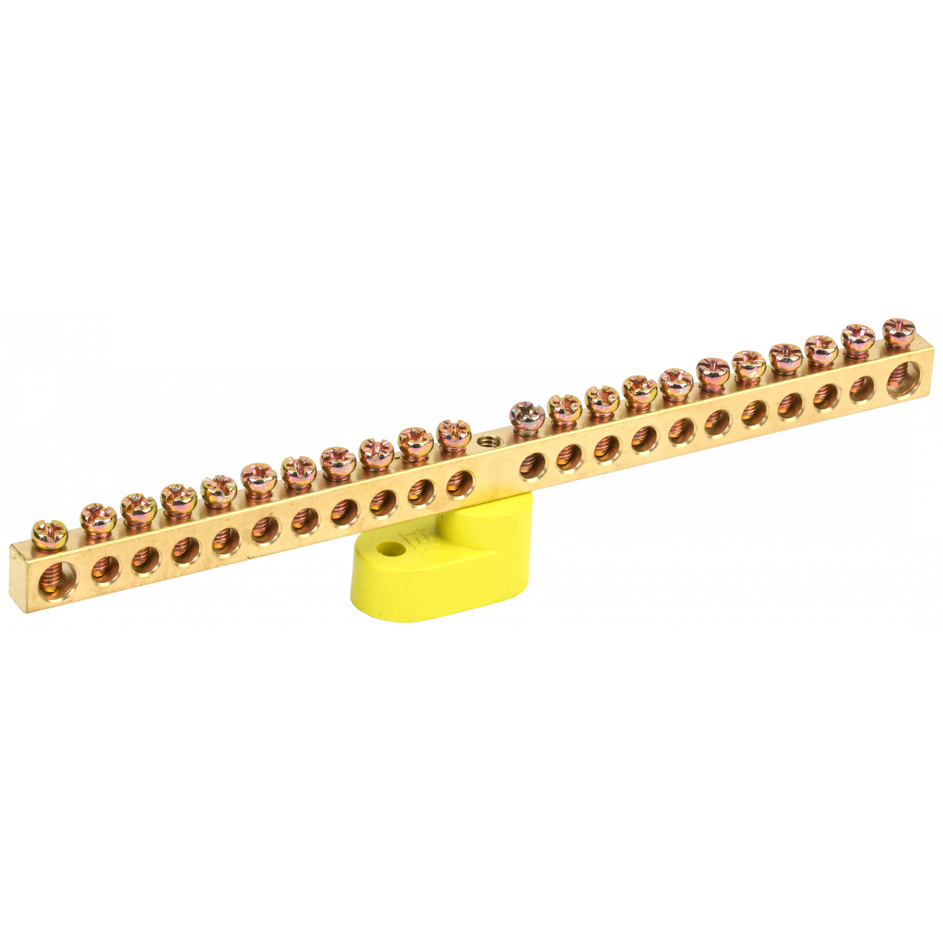 Шина PE земля на одном угловом изоляторе ШНИ-6х9-22-У1-Ж IEK