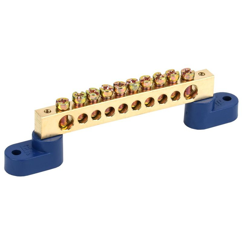 Шина N ноль на двух угловых изоляторах ШНИ-8х12-10-У2-С IEK