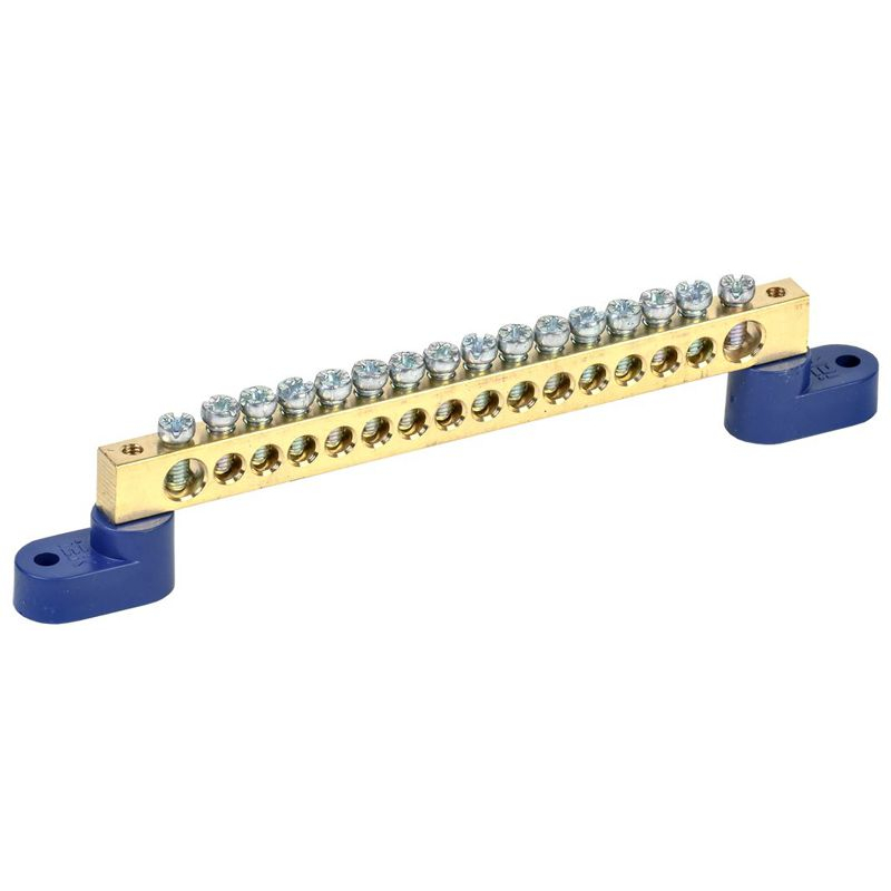 Шина N ноль на двух угловых изоляторах ШНИ-8х12-16-У2-С IEK