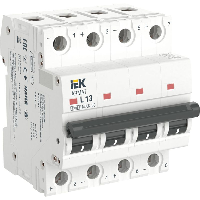 ARMAT Автоматический выключатель M06N-DC 4P L 13А IEK