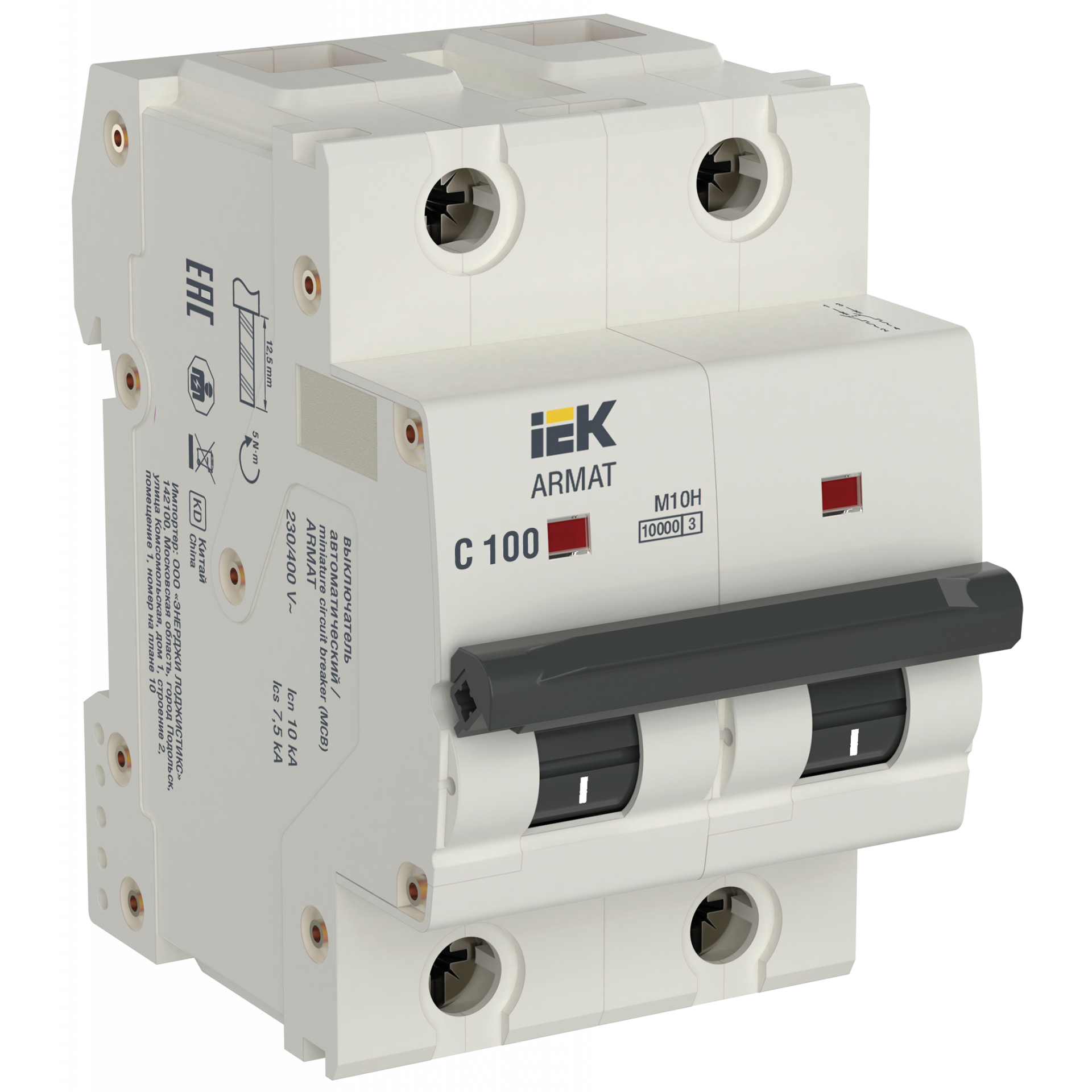ARMAT Автоматический выключатель M10H 2P C 100A IEK