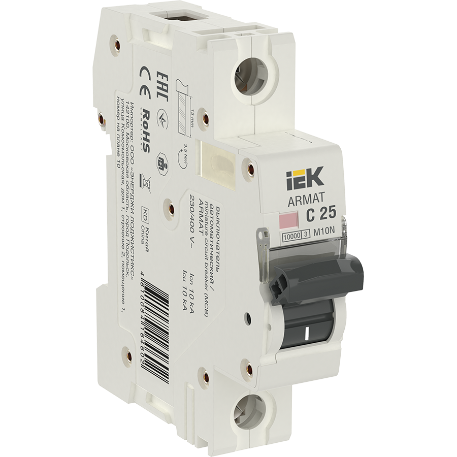 ARMAT Автоматический выключатель M10N 1P C 25А IEK