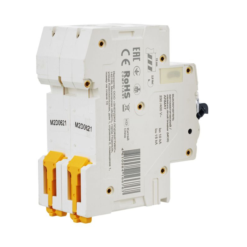 ARMAT Автоматический выключатель M10N 2P D 6А IEK