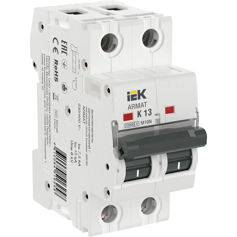 ARMAT Автоматический выключатель M10N 2P K 13А IEK