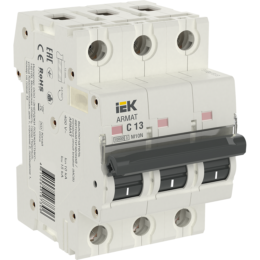 ARMAT Автоматический выключатель M10N 3P C 13А IEK