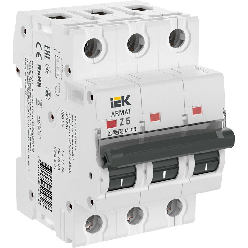 ARMAT Автоматический выключатель M10N 3P Z 5А IEK