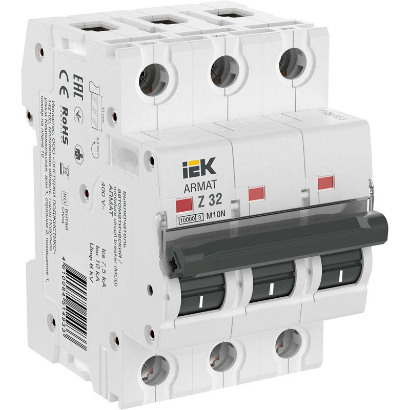 ARMAT Автоматический выключатель M10N 3P Z 32А IEK