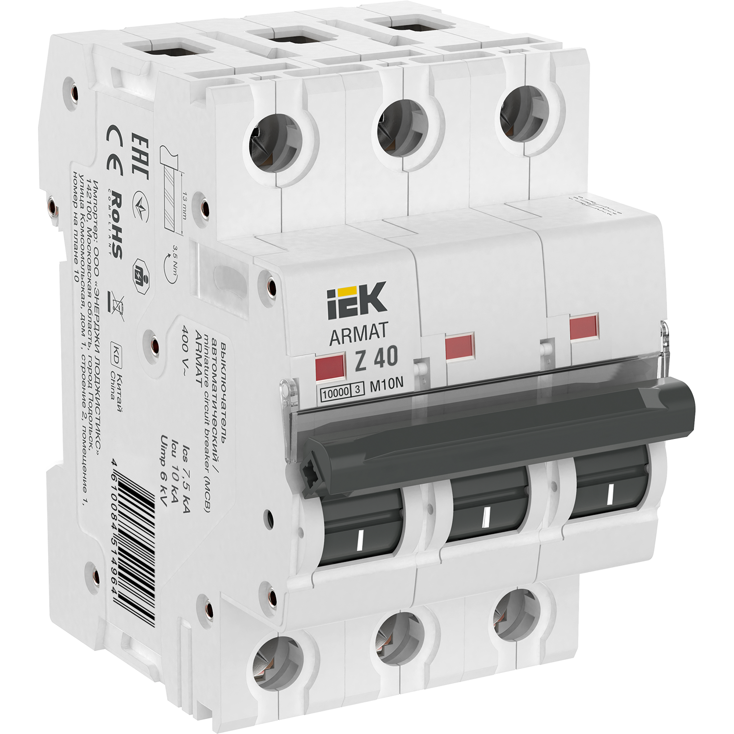 ARMAT Автоматический выключатель M10N 3P Z 40А IEK
