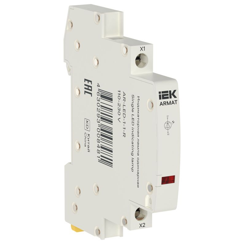 ARMAT Лампа индикаторная одинарная LED 110-230В AC красная IEK