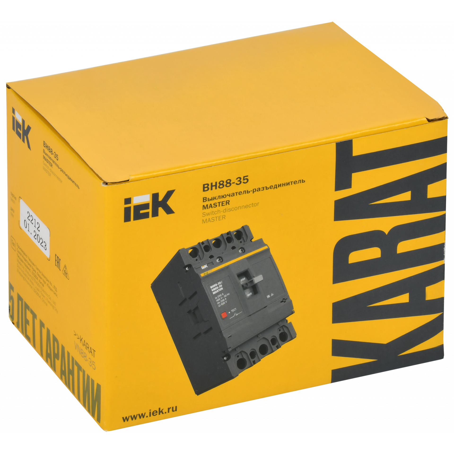 KARAT MASTER Выключатель-разъединитель ВН88-35 3P 250А IEK