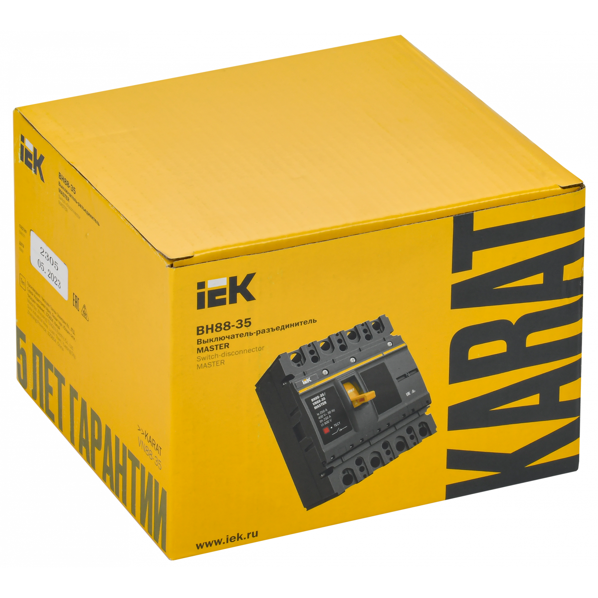 KARAT MASTER Выключатель-разъединитель ВН88-35 4P 250А IEK